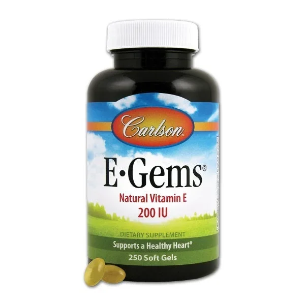 Carlson E Gems 200 IU (250 count) #7556