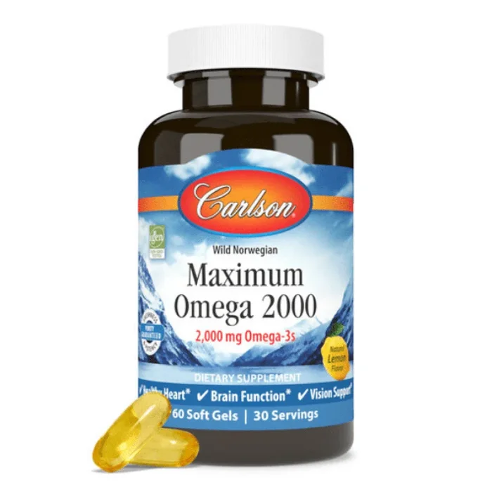 Carlson Maximum Omega 2000 Soft Gels (60 count) #10086883
