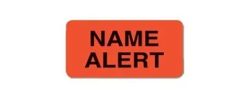 Carstens Barkley Pre-Printed Label Advisory Label Name Alert Pink 3/4 X 1-1/2 Inch – 1646-41