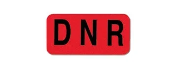 Carstens Barkley Pre-Printed Label Instructional Label DNR Red 1-1/2 X 3/4 Inch – 1646-34