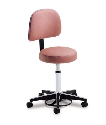 Champion Manufacturing STOOL, EXAM ROLLING HYDRAULIC W/BACK BONNIE BLU – 507T21-B