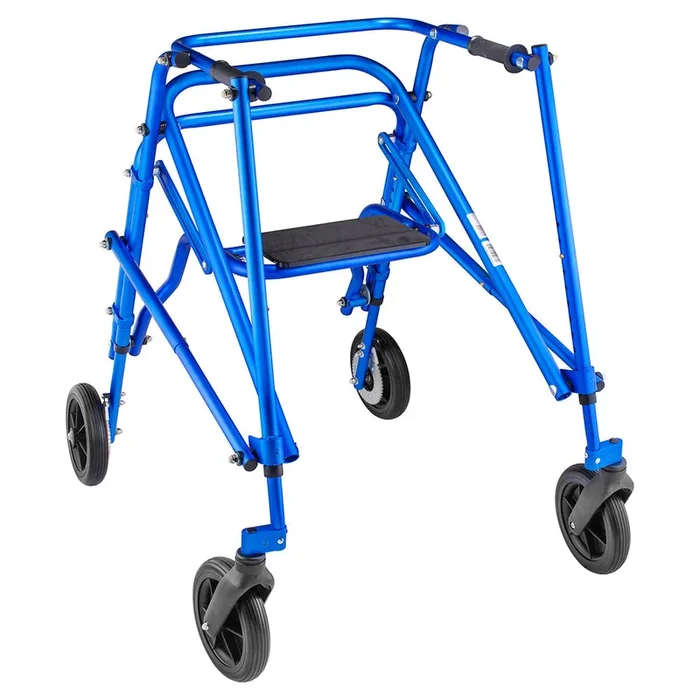 Circle Specialty Kilp 4 Wheeled with 8″ Outdoor Wheels and Flip Up Seat – Blue, Medium