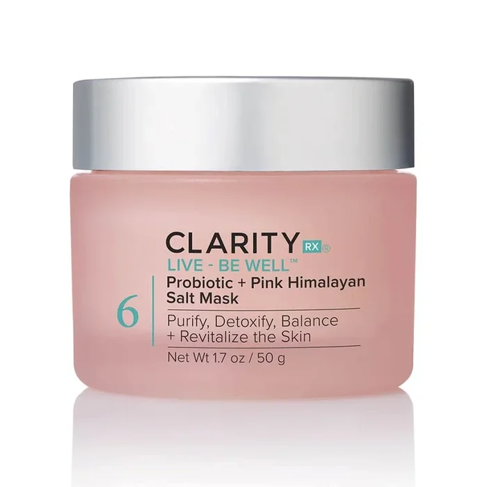 ClarityRx Live + Be Well Probiotic Pink Himalayan Salt Mask