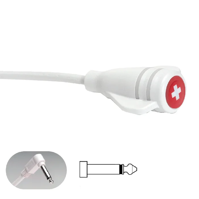 CleanCall Call Cord, 1/4″ phone plug, White