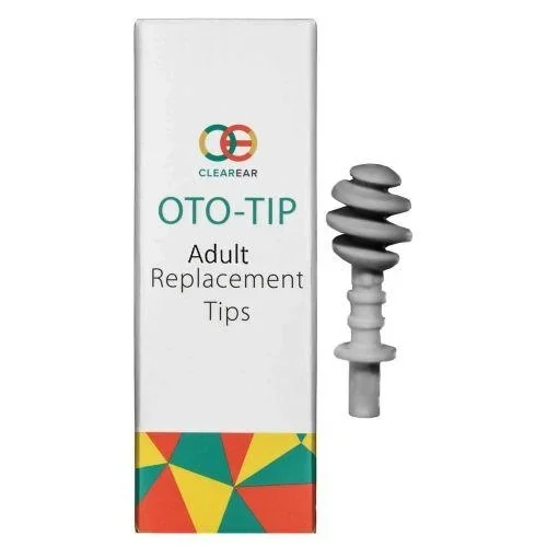 Clear Ear Replacement Tips, Adult