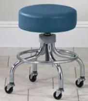 Clinton Industries Classic Exam Stool Backless Spinlift Height Adjustment 4 Casters Black – 2102-3BK