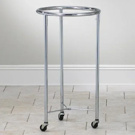 Clinton Industries Clinton Hamper Stand Rolling Round Opening Open Top Open – H-48