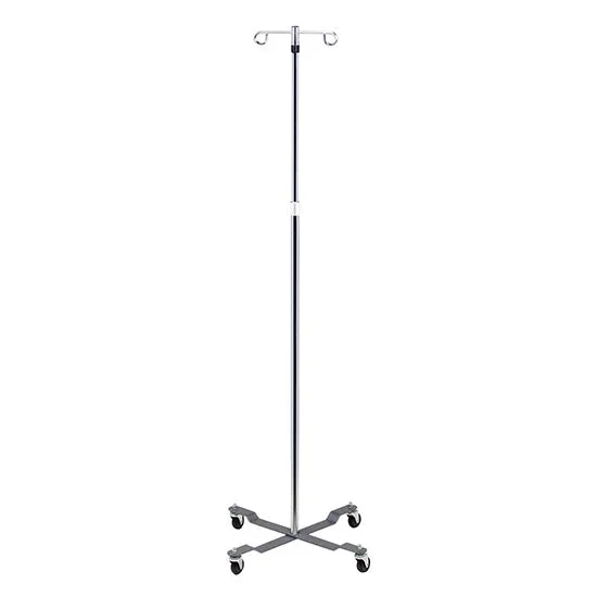 Clinton Industries Economy 4 Leg 2-Hook IV Pole