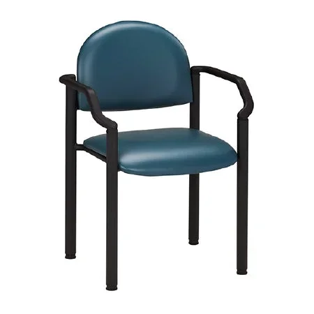 Clinton Industries Premium Series Side Chair Black With Armrests Solid Plywood, Foam – C-50B