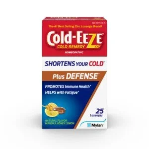 Cold-EELE más defensa Manuka Honey Lemon Flavor Pastings, 25 recuentos