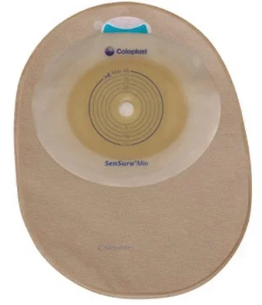 Coloplast SenSura Mio Filtered Ostomy Pouch One-Piece System 8-1/2 Inch Length, Maxi 1-1/4 Inch Stoma Closed End Flat, Pre-Cut – 10833