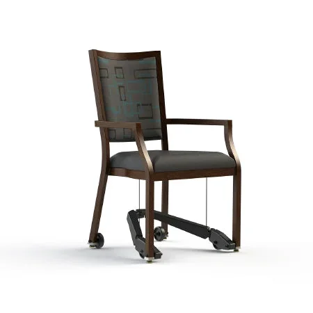 ComforTEK Seating Inc CHAIR, DINNING CONTESSA W/ARMSW/MOBILE ASSIST SPA/GRAPHITE – CTS100-1F10-5600-5597-REZ