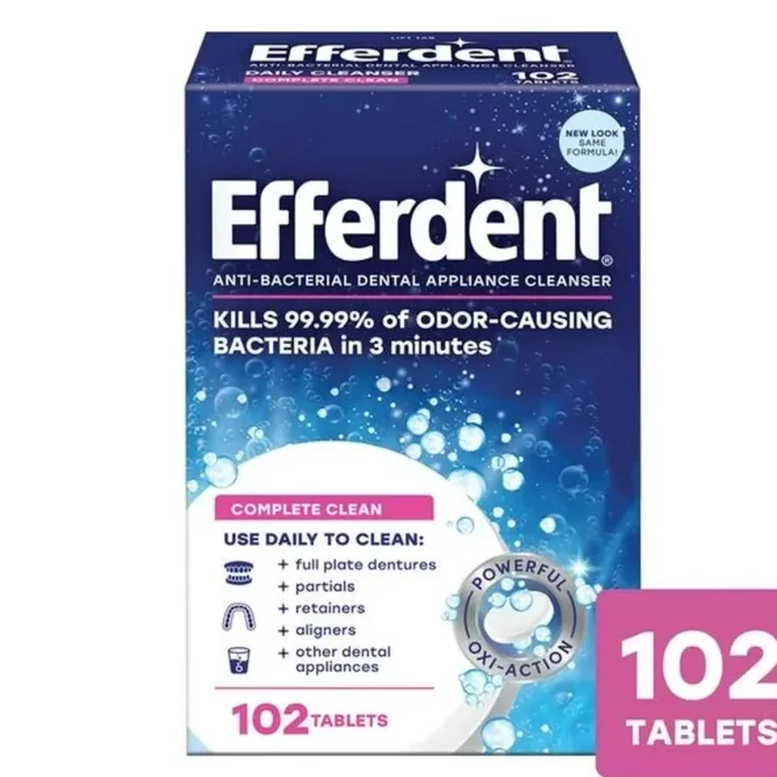 Complete Clean Anti-Bacterial Dental Appliance Cleanser Tablets