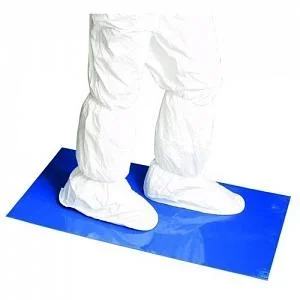 Connecticut Clean Room Poly Tack Adhesive Floor Mat 18 x 36 Inch White Polyethylene Film – K-101W