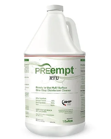 Contec Inc PREempt RTU Surface Disinfectant Cleaner Peroxide Based Liquid 1 gal. Jug Scented – 21105