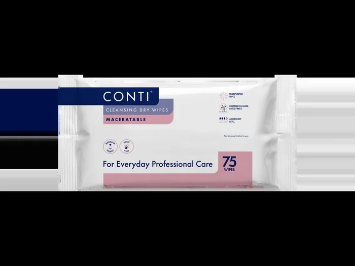 Conti Maceratable Dry Wipes Large Pack of 75