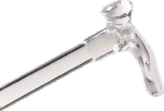 Contour Left Handle Lucite Cane, Clear, 7/8″ dia.