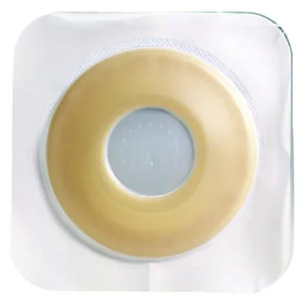 Convatec Sur-Fit Natura Colostomy Barrier Pre-Cut, Extended Wear Durahesive, White Tape 2-1/4 Inch Flange Hydrocolloid 2 Inch Stoma 5 X 5 Inch – 413188