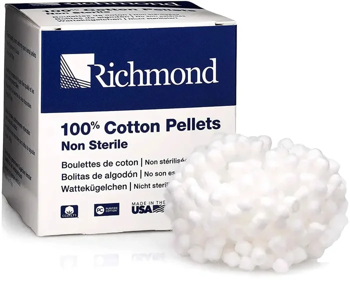 Cotton Pellet Size 4 Cotton Nonsterile