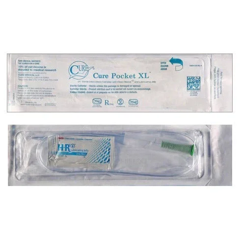 Cure Medical Intermittent Pocket Catheter XL, 14 Fr, 25″