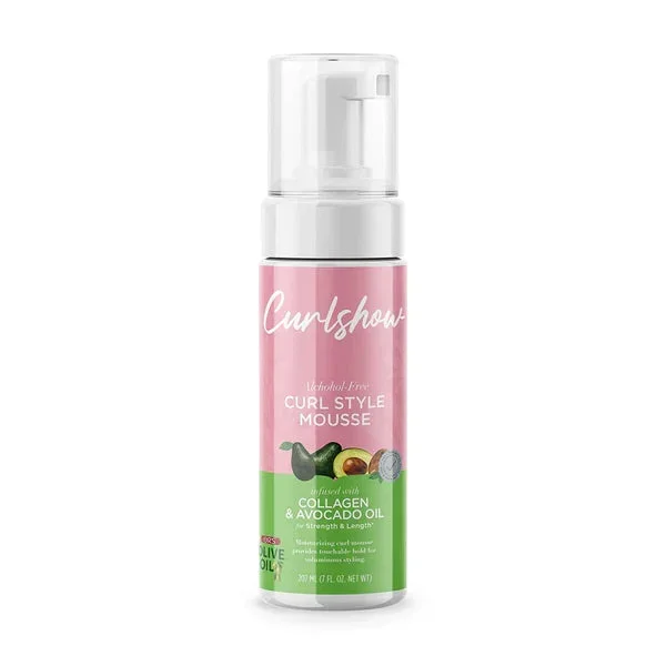 Curlshow Style Mousse Infused with collagen 7oz