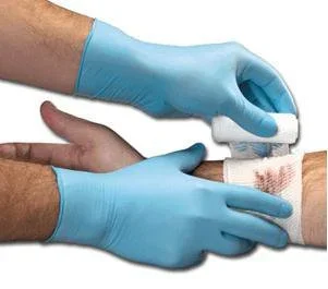 Dash Medical Gloves VitalGard Exam Glove Small NonSterile Nitrile Standard Cuff Length Fully Textured Blue Not Chemo Approved – VNPF100S