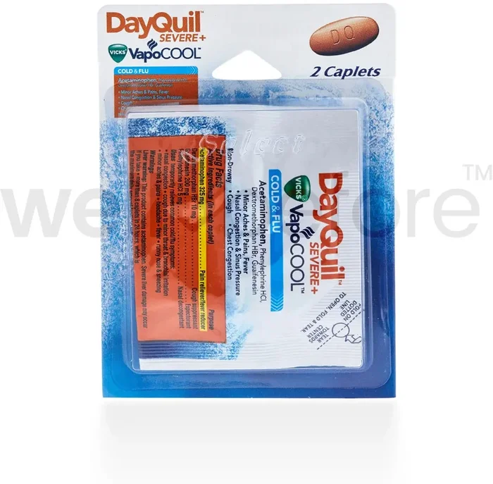 Dayquil (Vicks) Severe, Cold & Flu – Acetaminophen 325mg