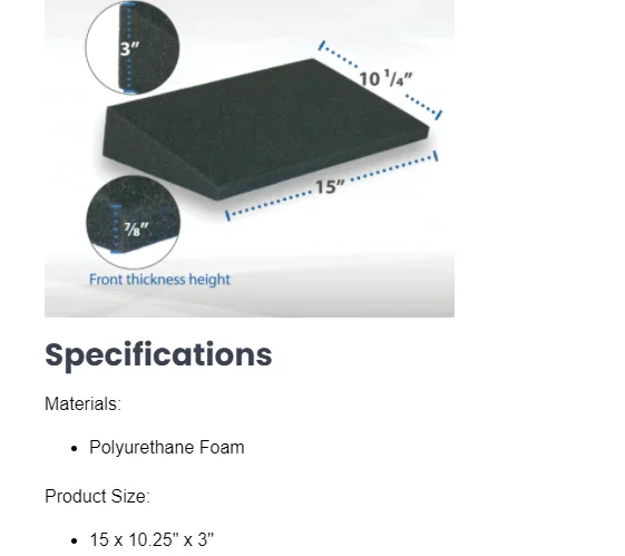 Deluxe Knee Wedge Blue by Core Products