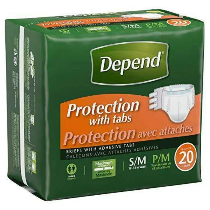 Depend Protection with Tabs Incontinence Underwear – Maximum Absorbency