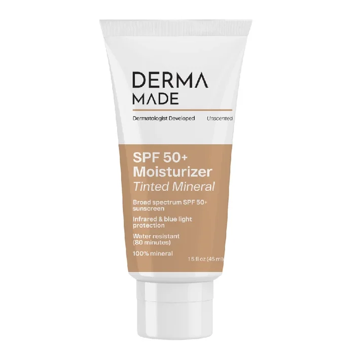 Derma Made SPF 50+ Tinted Sunscreen Moisturizer