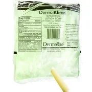 DermaRite Industries DermaKleen Antimicrobial Soap Lotion 800 mL Dispenser Refill Bag Scented – 0090BB