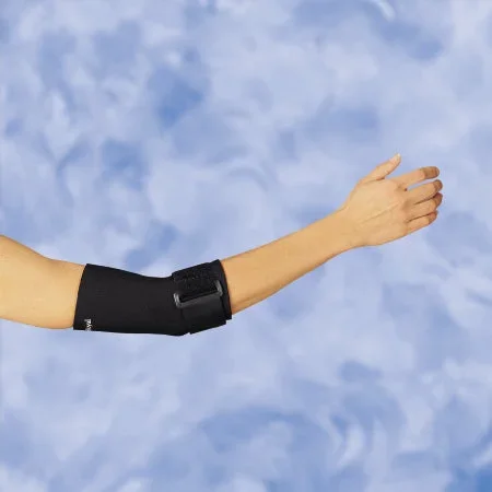 Deroyal Elbow Sleeve With Support Strap 2X-Large Pull-On / Hook And Loop Strap Closure Left Or Right Elbow 14 To 16 Inch Forearm Circumference Black – NE7728-76