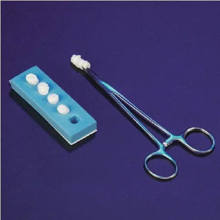 Deroyal Surgical Peanut Sponge X-Ray Detectable 3/8 Inch Diameter 5 Count Foam Count Holder Sterile – 30-106