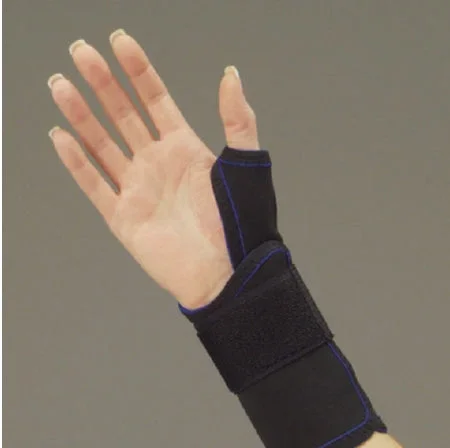 Deroyal Thumb Splint Thermo-Form Large Hook And Loop Closure Left Hand Black – 361LL