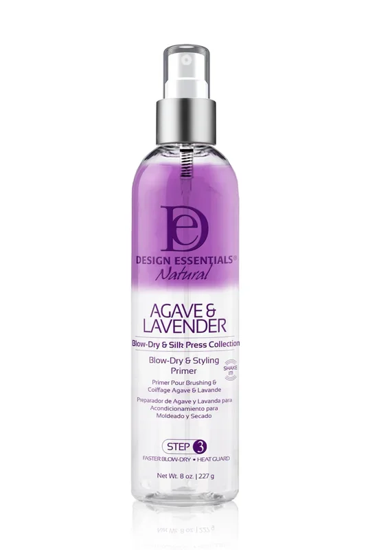 Design Essentials Agave & Lavender Moisturizing Blow Dry & Style Primer 8oz