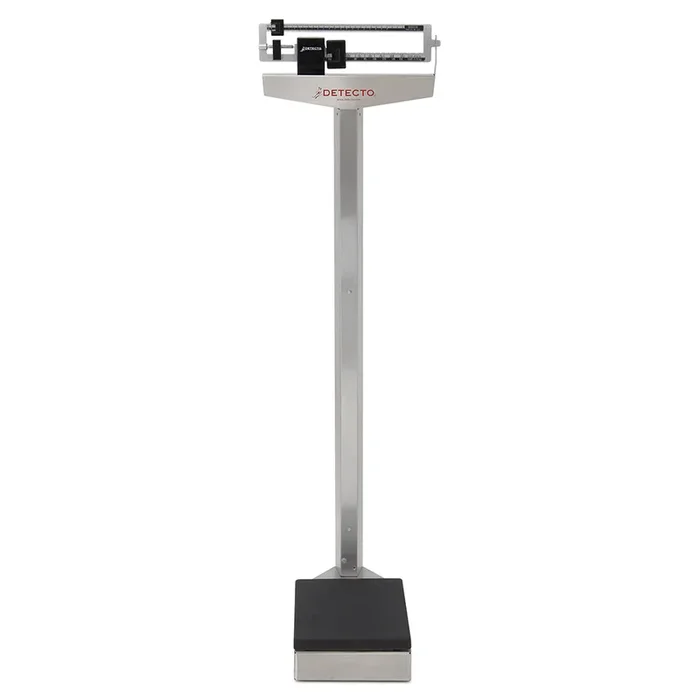 Detecto Eye-Level Physician Scale – Stainless Steel, 400 lb x 4 oz / 175 kg x 100 g