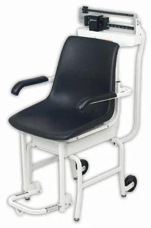 Detecto Scale Detecto Chair Scale Balance Beam 400 lbs. Black / White Mechanical – 475