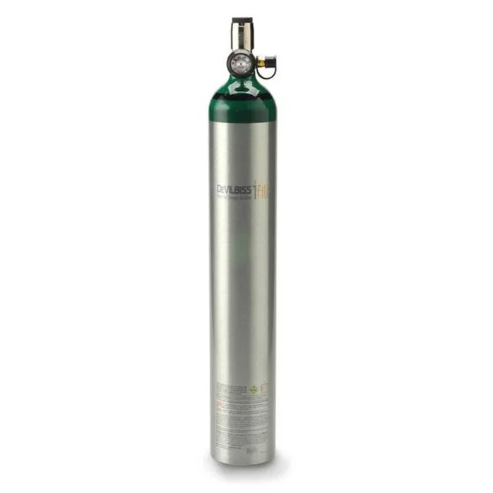 DeVilbiss Continuous Flow Oxygen Cylinder, E Cylinder