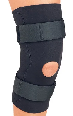 DJO Drytex Economy Knee Support Medium Wraparound, Hook and Loop Straps 18-1/2 to 21 Inch Circumference Left or Right Knee – 11-0672-3