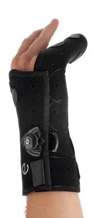 DJO Exos Hand Brace Boxer’s Fracture Brace Thermoformable Polymer Left Hand Black Small – 325-41-1111