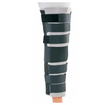 DJO Knee Immobilizer One Size Fits Most Hook and Loop Closure 19 Inch Length Left or Right Knee