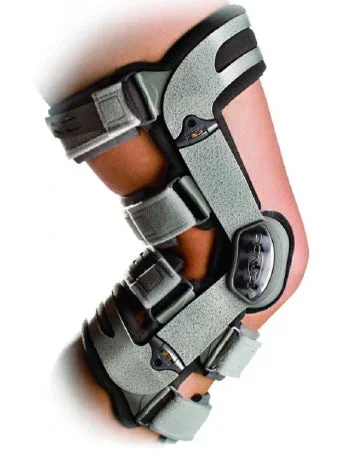 DJO OA Adjuster 3 Medial Knee Brace 2X-Large D-Ring / Hook and Loop Strap Closure 26-1/2 to 29-1/2 Inch Thigh Circumference Right Leg – 11-1590-6