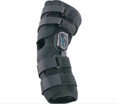 DJO Playmaker Knee Brace Medium Wraparound / Hook and Loop Straps 18-1/2 to 21 Inch Circumference Left or Right Knee – 11-0666-3