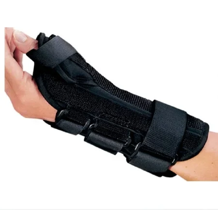 DJO Procare Comfortform Wrist Splint PROCARE ComfortFORM With Abducted Thumb Foam / Lycra Right Hand Black X-Large – 79-87308
