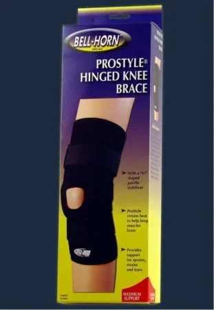 DJO ProStyle Knee Support Large Pull-On, Hook and Loop Straps 15 to 17 Inch Circumference Left or Right Knee – 202L