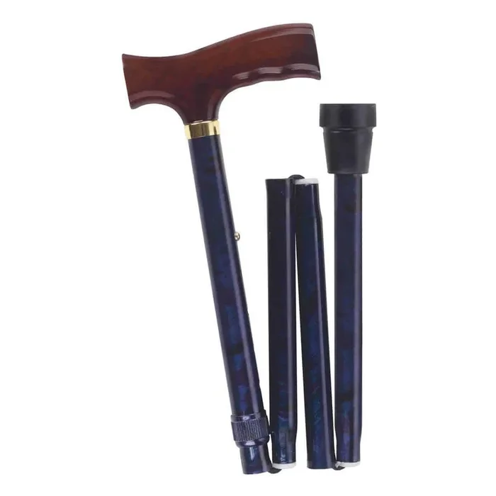 DMI Adjustable Designer Folding Canes With Wood Handle