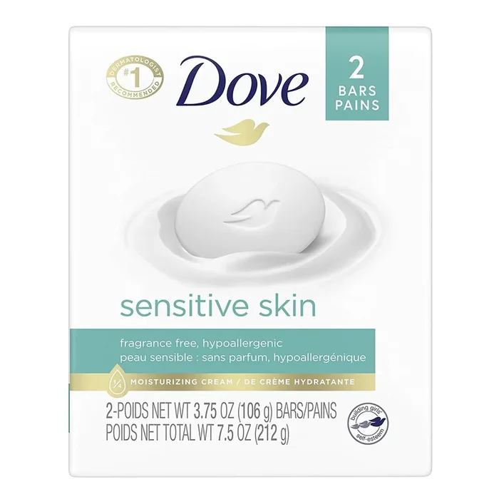 Dove Sensitive Skin Soap Bar 4.25oz Unscented