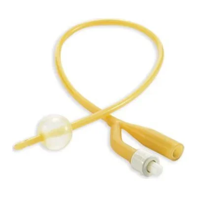 Dover Coude Tip Hydrogel Coated Latex Foley Catheter, 2-Way, 16 Fr, 30 cc