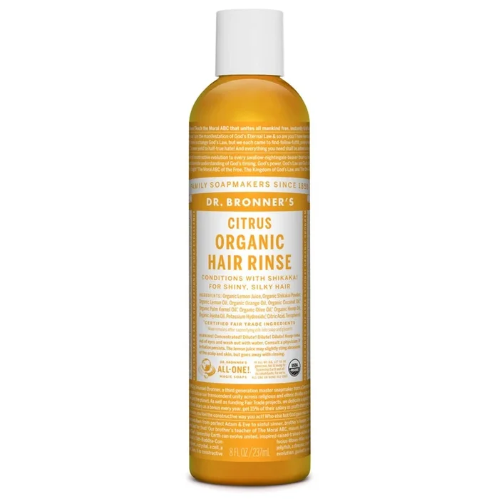 Dr. Bronner’s Citrus Organic Hair Rinse (8 oz) #29357