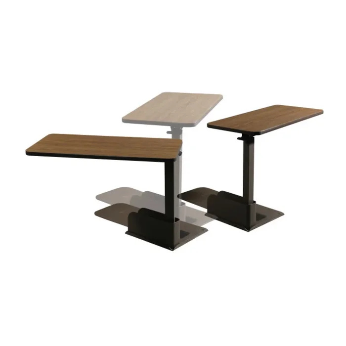 Drive Medical Adjustable Height Lift Chair & Overbed Tables – Walnut